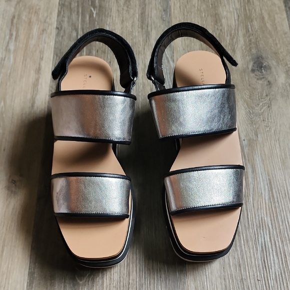 Stella McCartney Metallic Silver Sandals - Picture 2 of 16